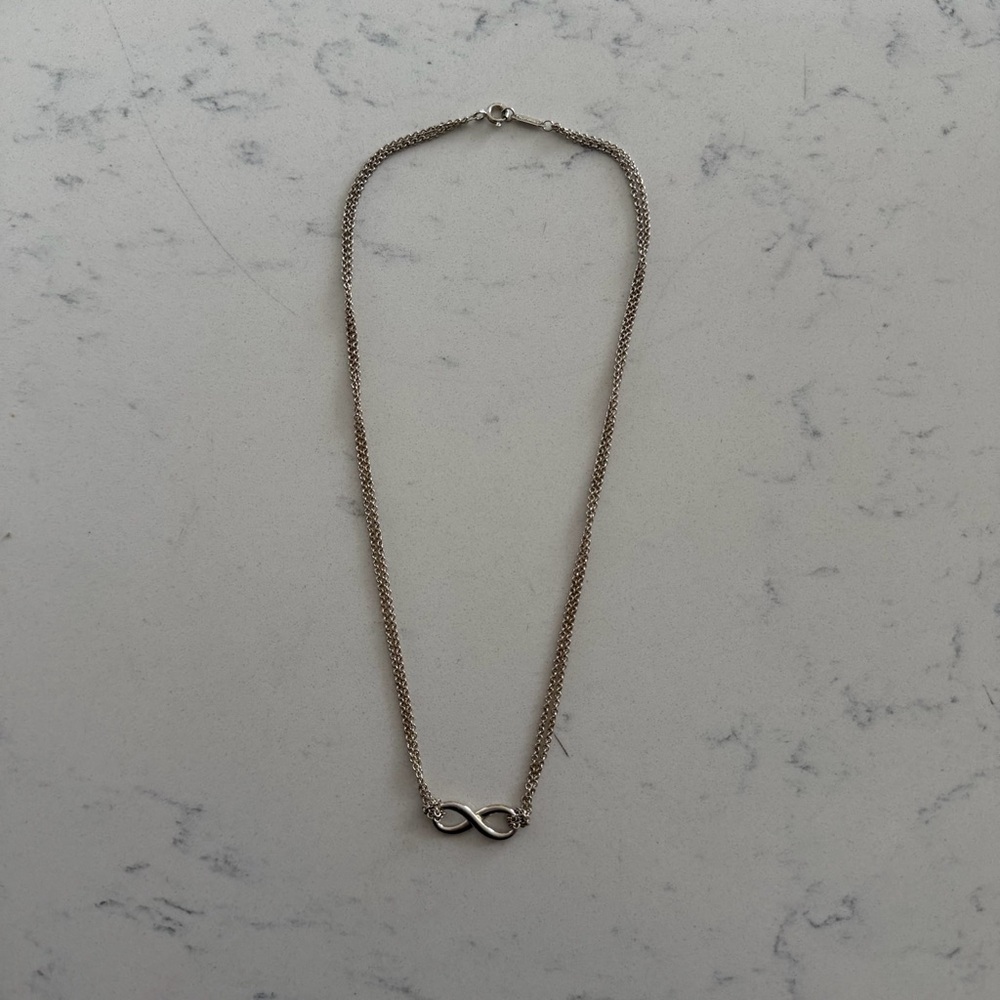 Tiffany & Co. Infinity Sterling Silver Necklace 925 | Classic Iconic Design